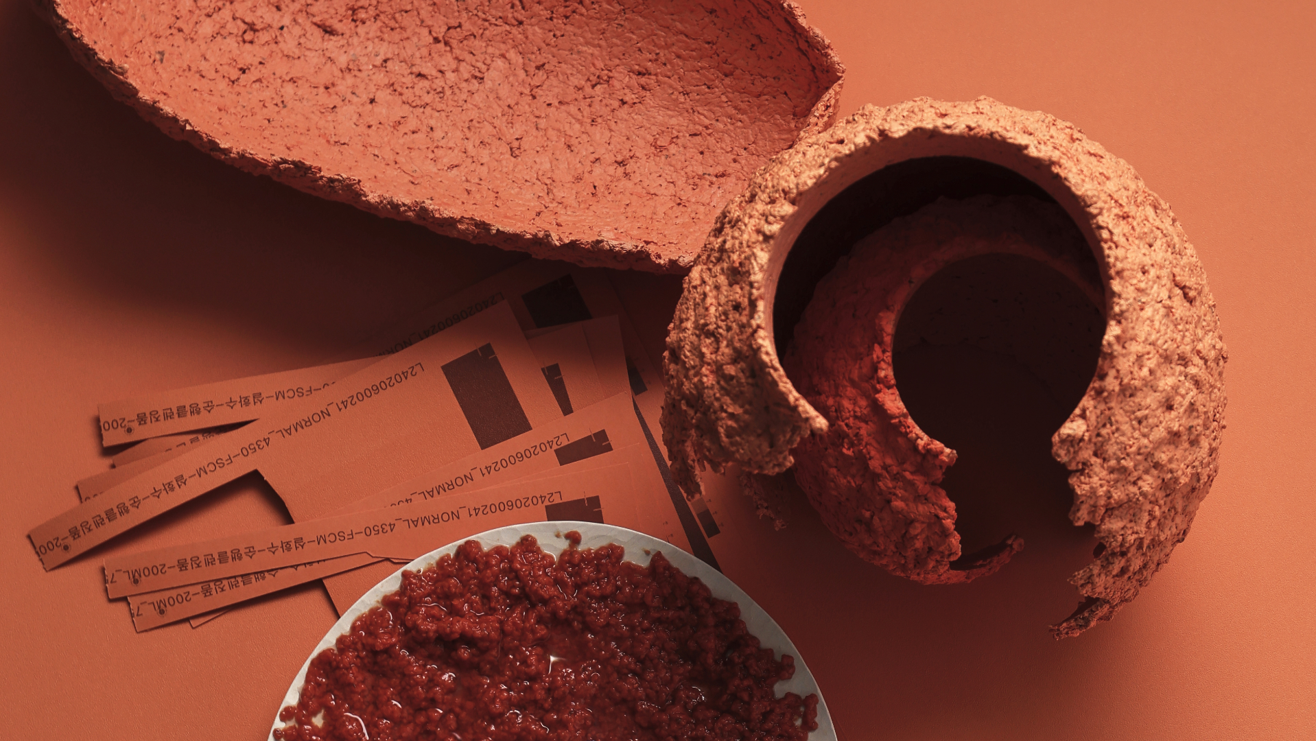 Top index image for Re:Shaped #2. Exploration into the Reusability of Sustainable Materials | Upcycling paper waste from cosmetic packages to create objects with new functions