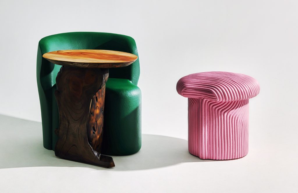 AI GENERATED - Furniture made by combining materials's work list thumbnail