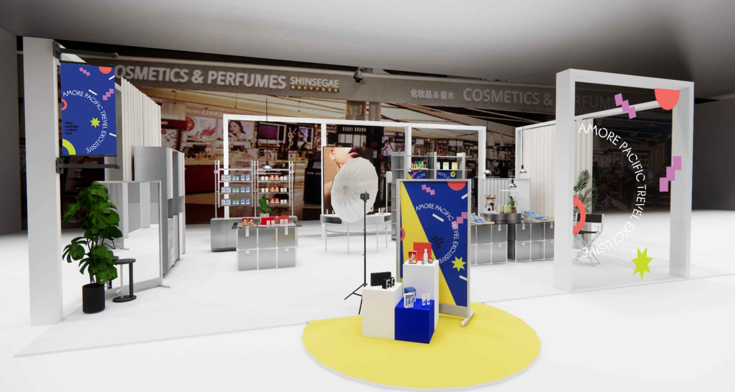 AMOREPACIFIC TRAVEL EXCLUSIVE POP-UP STORE DESIGN 아모레퍼시픽 트레블 익스클루시브 팝업스토어 디자인 25_03_09