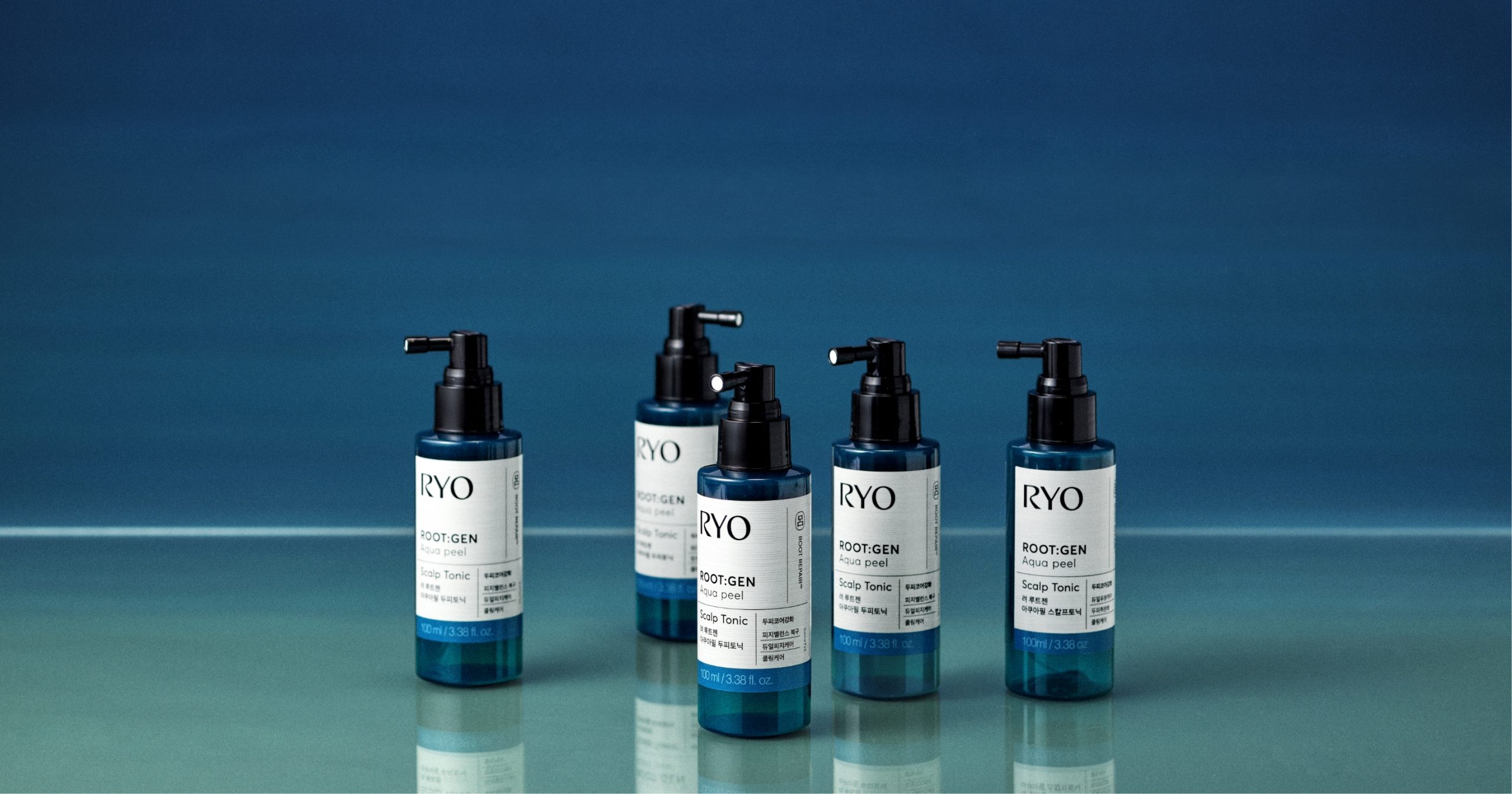 RYO ROOT:GEN scalp core reinforcement line 려 루트젠 두피코어강화 라인 제품 & 패키지 디자인 scaled
