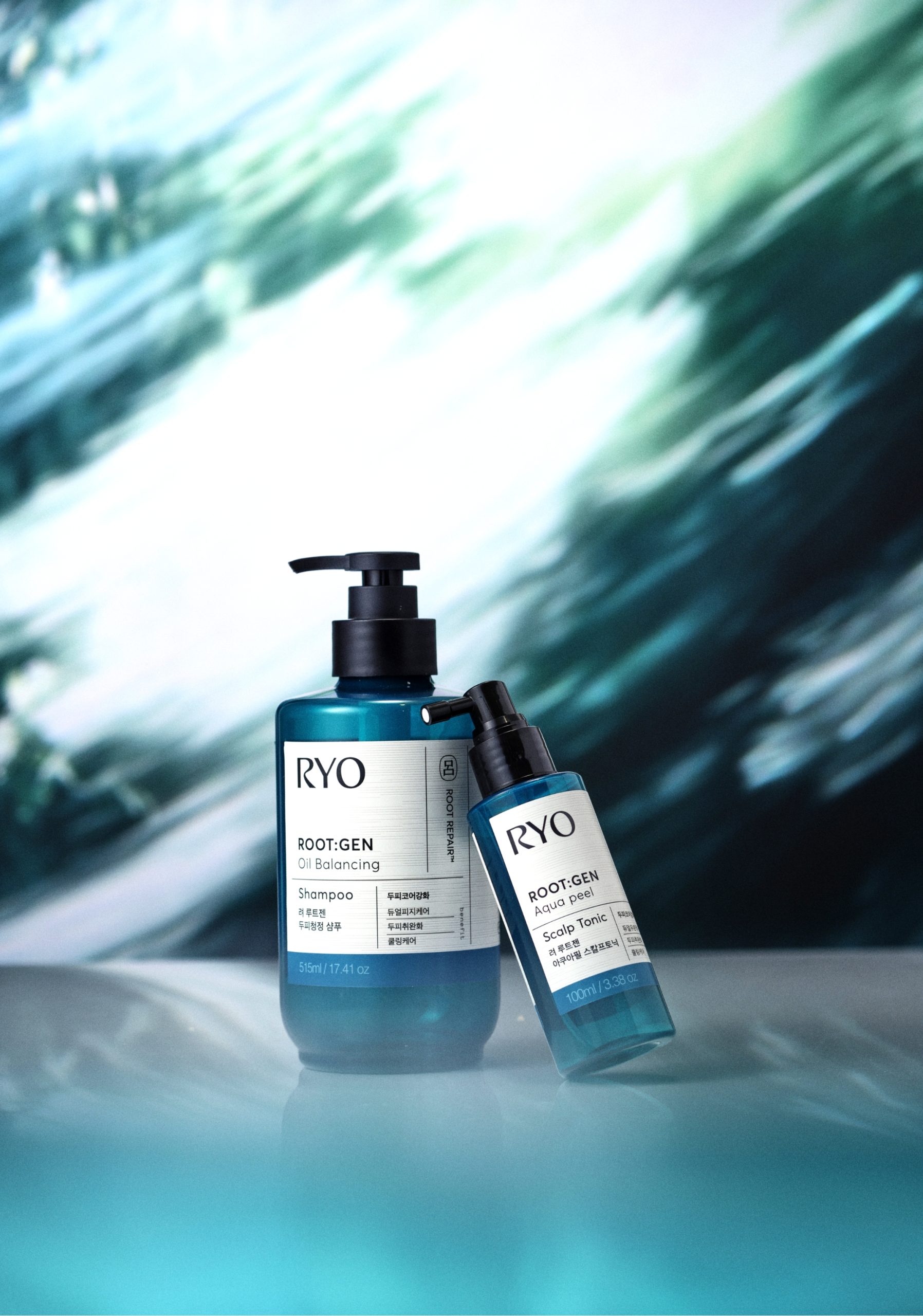 RYO ROOT:GEN scalp core reinforcement line 려 루트젠 두피코어강화 라인 제품 & 패키지 디자인 scaled