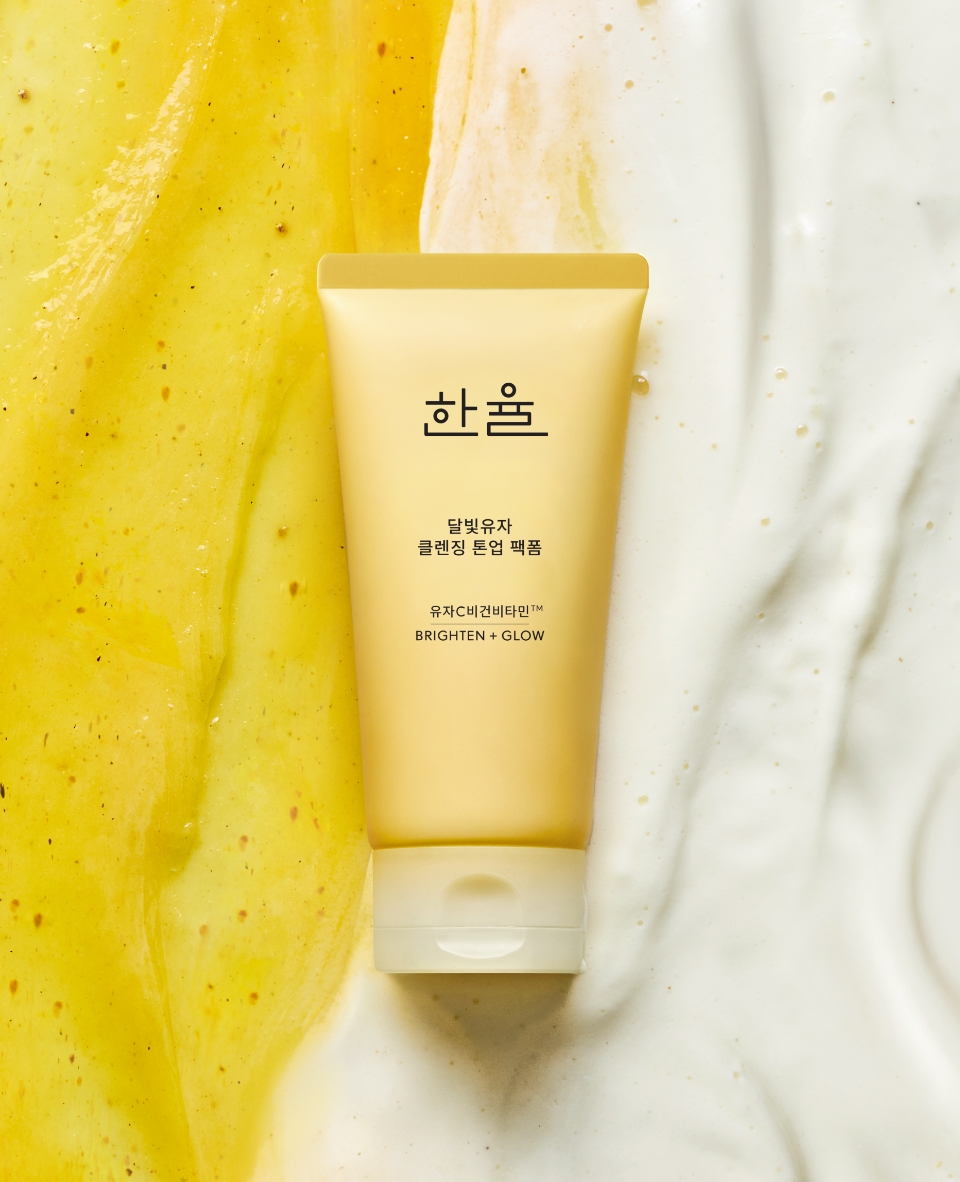 HANYUL YUJA BRIGHTENING CLEANSERS 한율 달빛유자 클렌징 톤업 팩폼 & 클렌징 필링 젤밤 26_28_00