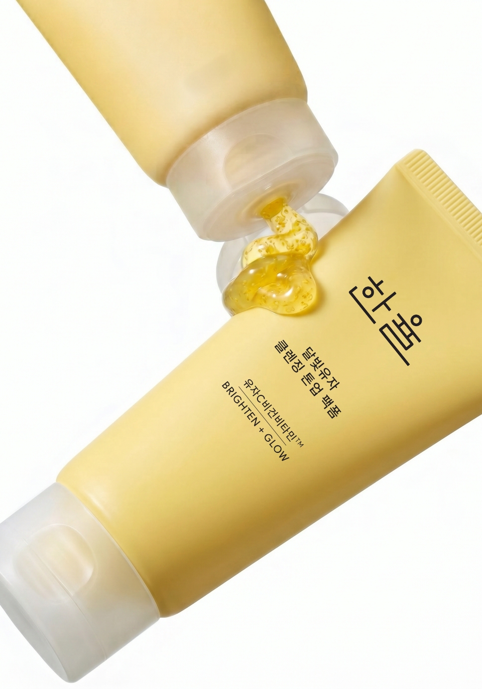 HANYUL YUJA BRIGHTENING CLEANSERS 한율 달빛유자 클렌징 톤업 팩폼 & 클렌징 필링 젤밤 26_28_01