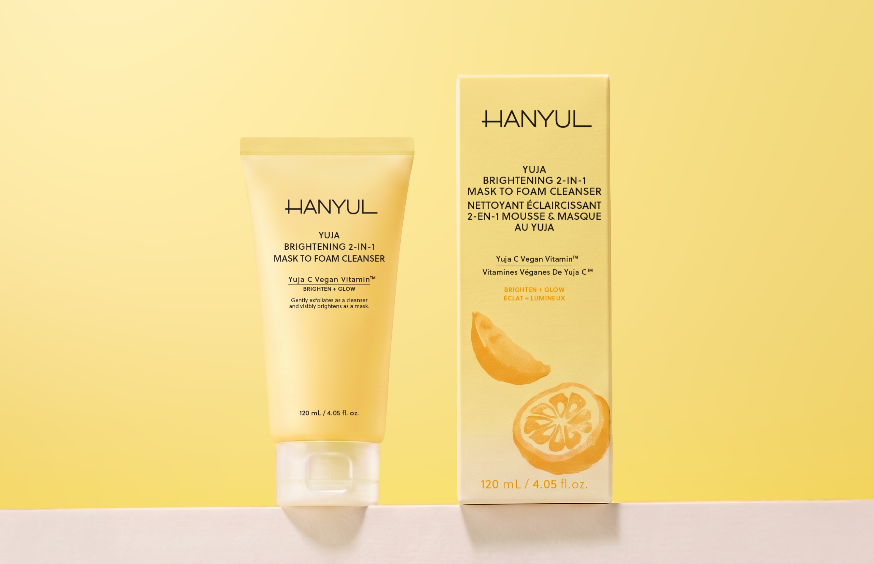 HANYUL YUJA BRIGHTENING CLEANSERS 한율 달빛유자 클렌징 톤업 팩폼 & 클렌징 필링 젤밤 26_28_04